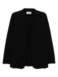 Attachment cotton double-face collarless jacket