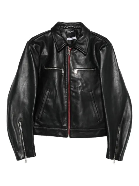 Enfants Riches Déprimés zip-up leather biker jacket