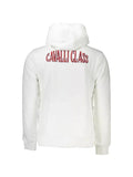 Cavalli Class logo-patch zip-up hoodie