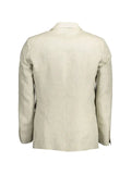 Gant herringbone-weave notched-lapel jacket