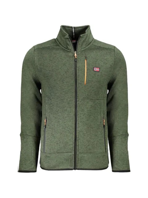 Norwegian Rain zip-up marl-effect sweatshirt