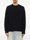 Vowels cable-knit sweater