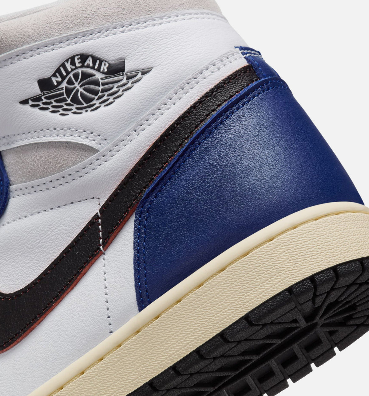 Air Jordan 1 Retro High OG Rare Air Deep Royal Blue Men's Lifestyle Shoes - White / Black / Deep Royal Blue