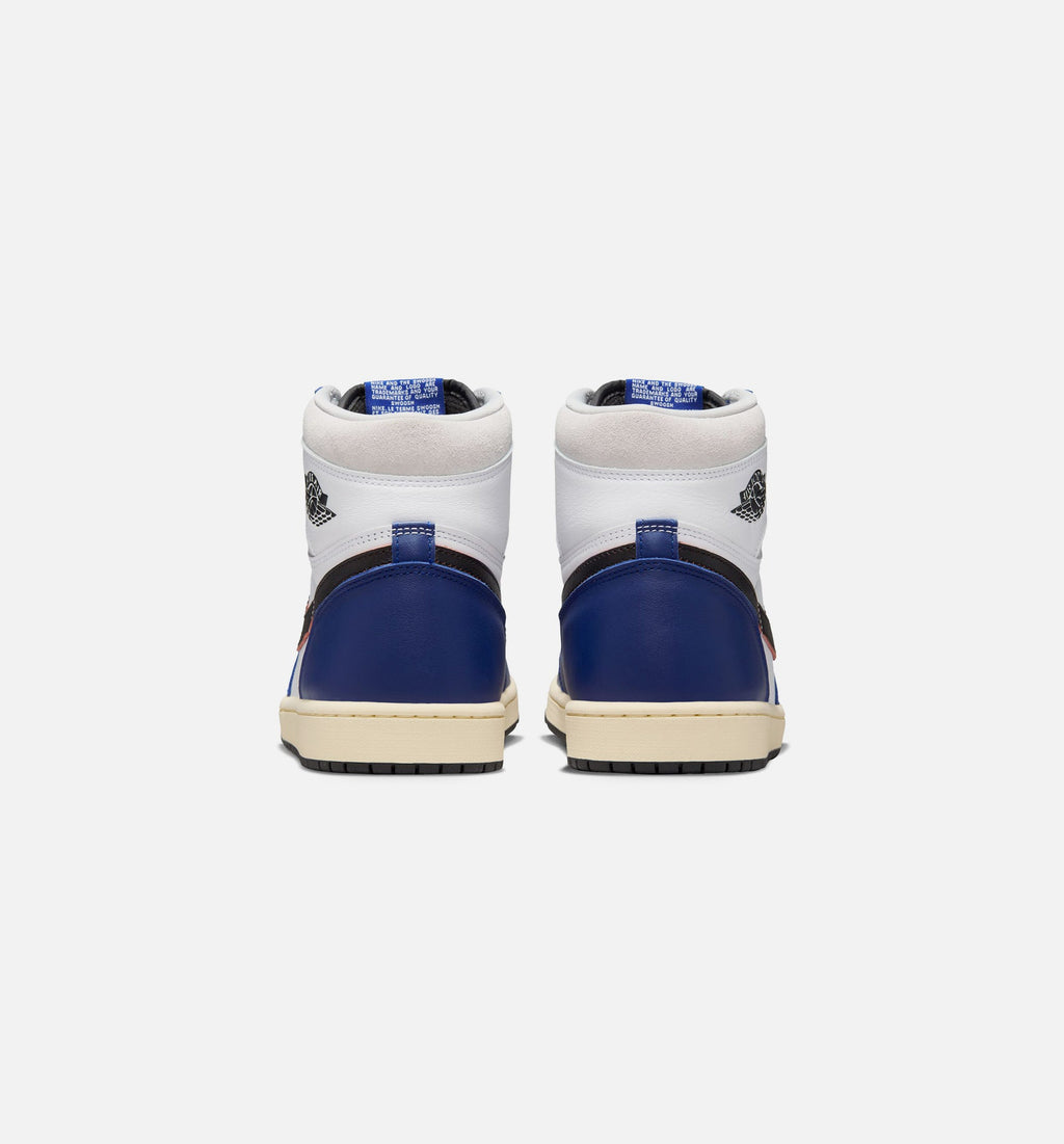 Air Jordan 1 Retro High OG Rare Air Deep Royal Blue Men's Lifestyle Shoes - White / Black / Deep Royal Blue