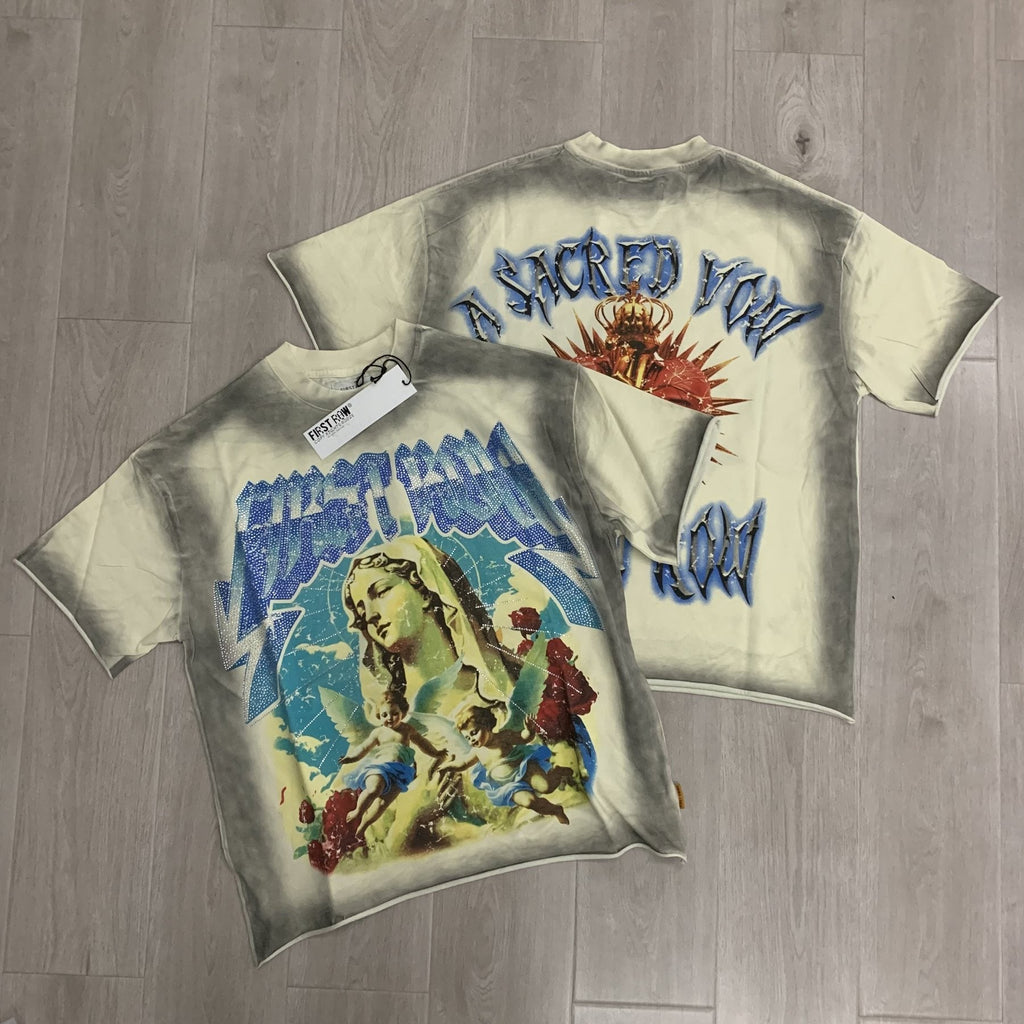 FIRST ROW A Sacred Vow Angel Graphic T-Shirt