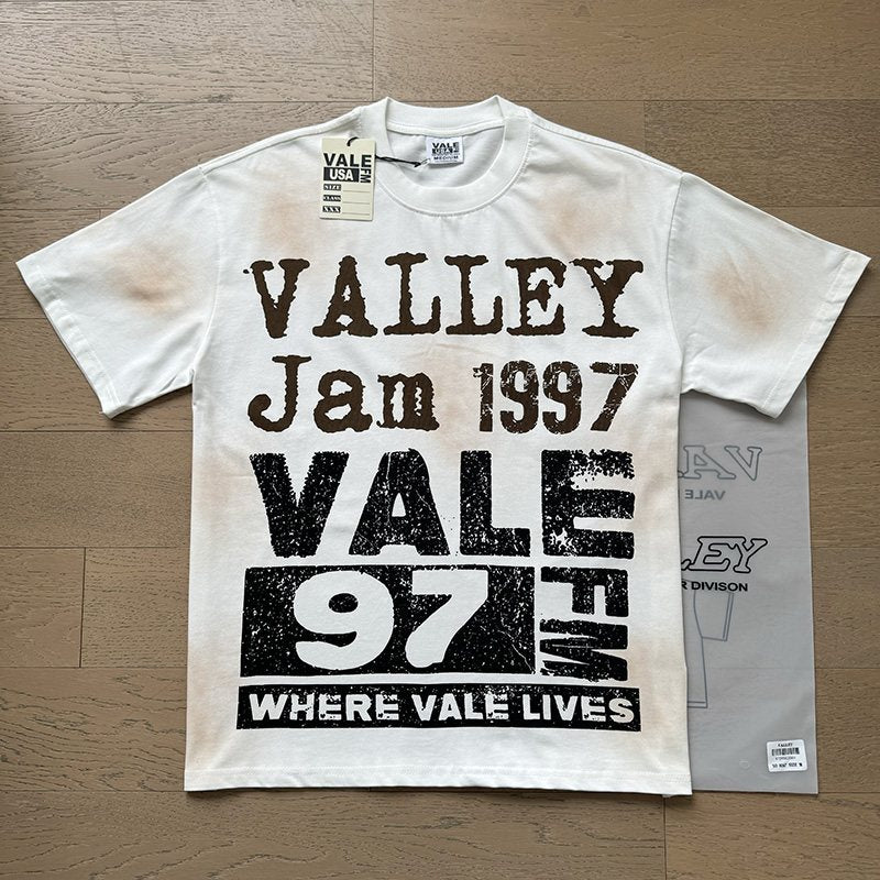VALE USA Jan 1997 Washed Graphic T-Shirt